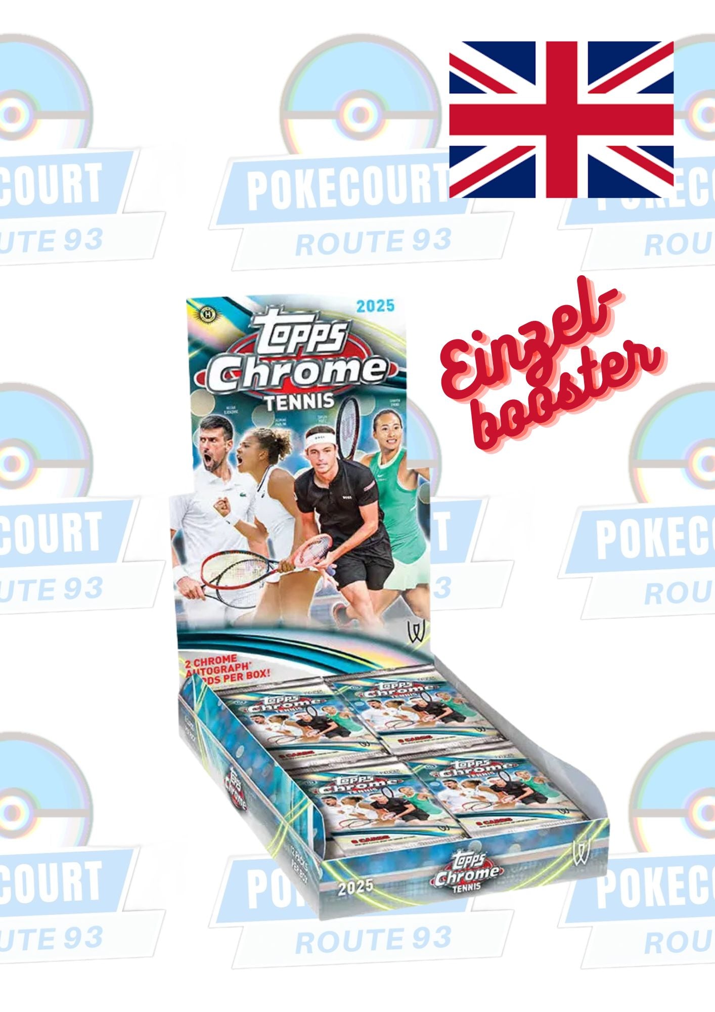 Topps Chrome Tennis 2025 Hobby Box - Einzelbooster