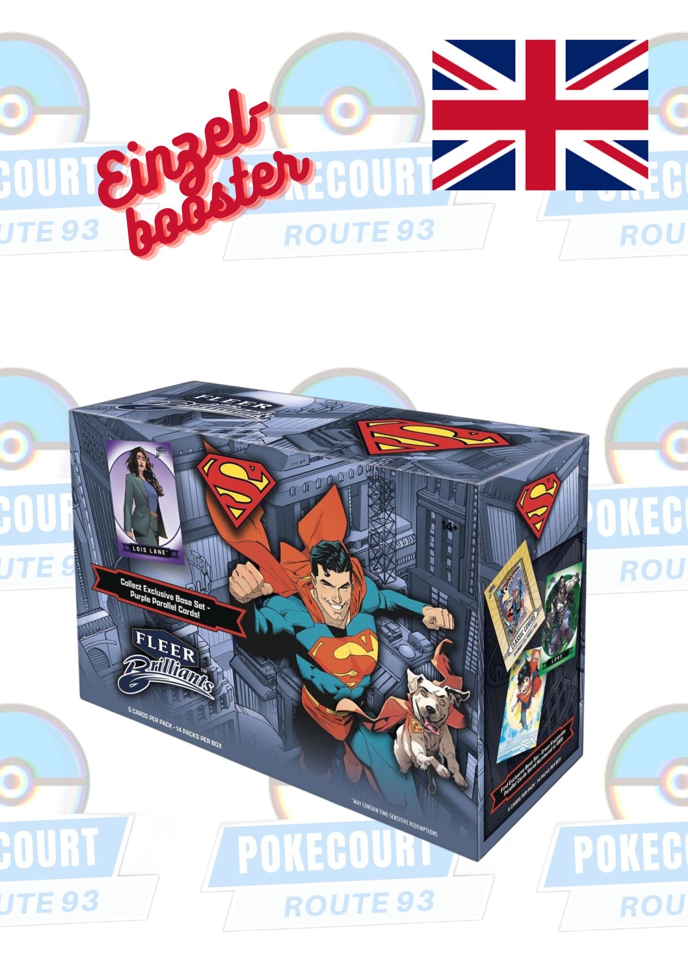2025 Upper Deck Fleer Brilliants Superman Mega Box -Einzelbooster