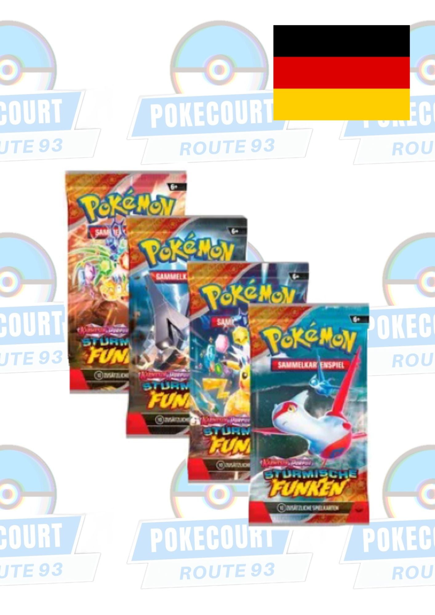 Stürmische Funken Karmesin & Purpur (DEU) -Einzelbooster