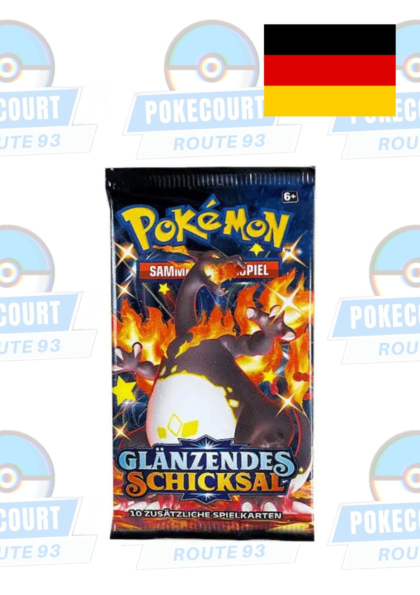 Glänzendes Schicksal Karmesin & Purpur (DEU)- Einzelbooster