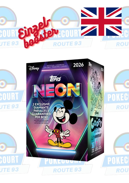 2026 Topps Neon Disney Value Blaster Box - Einzelbooster