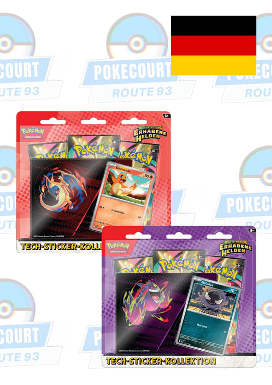 Erhabene Helden Tech-Sticker 3er Blister (DEU)