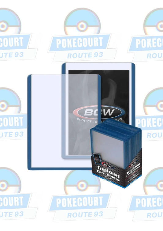 BCW Topload Card Holder 3x4 Blue Border