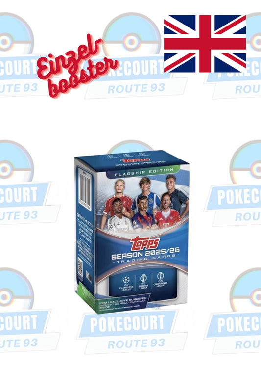 2025/26 Topps UEFA Club Competitions Soccer (Fußball) Blaster Box - Einzelbooster